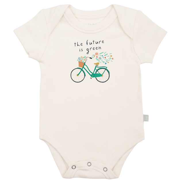 graphic bodysuit | future is green - HoneyBug 