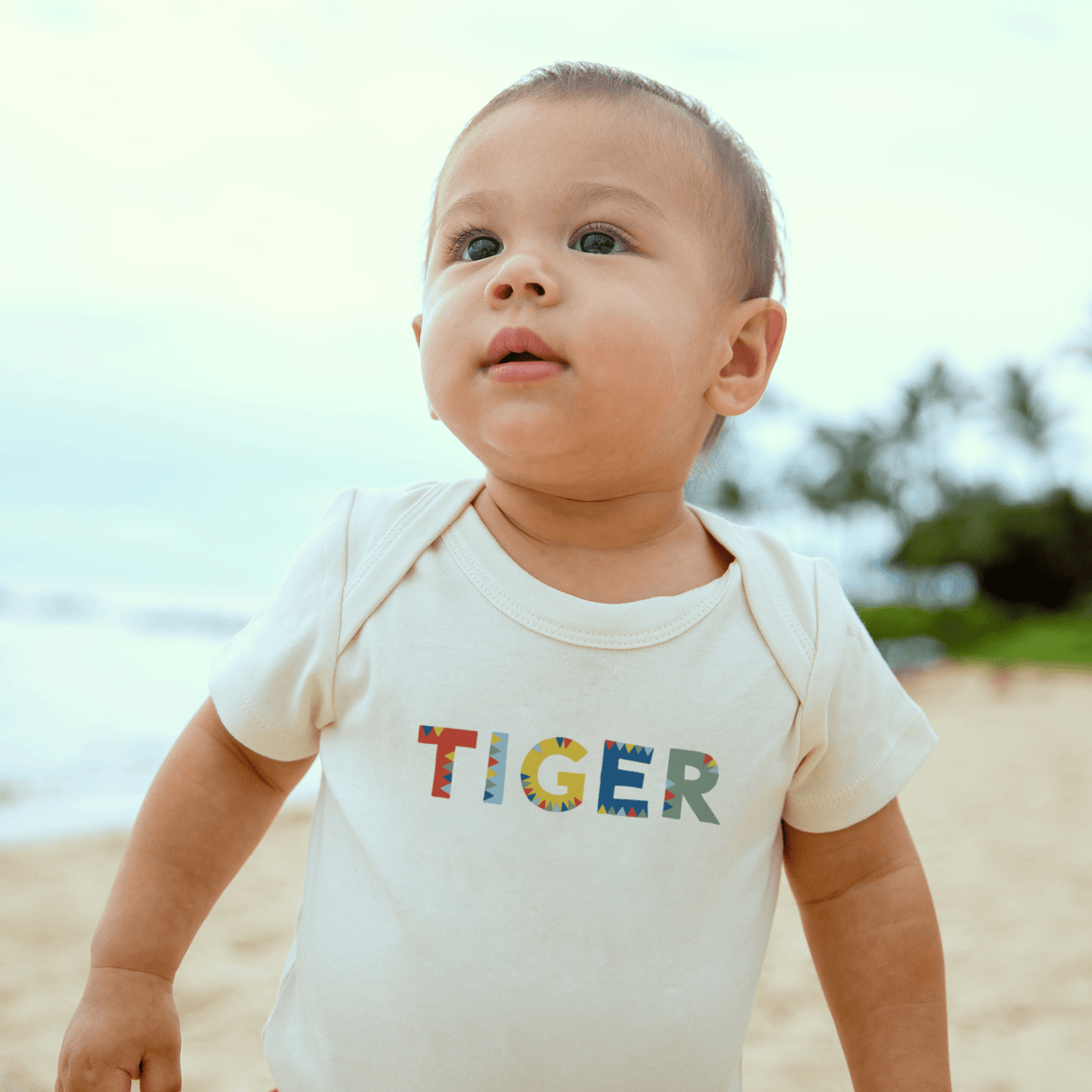 graphic bodysuit | tiger - HoneyBug 