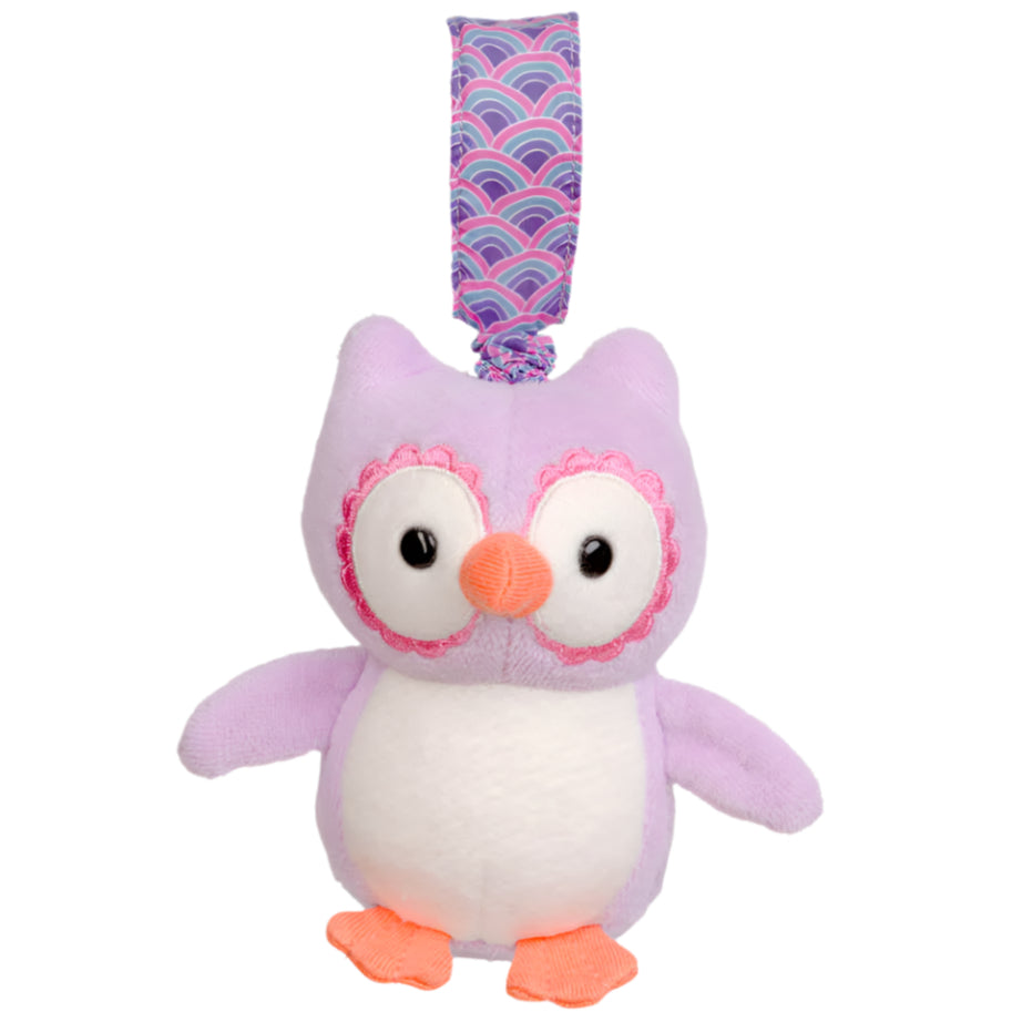 Purple Owl Stroller Toy - HoneyBug 
