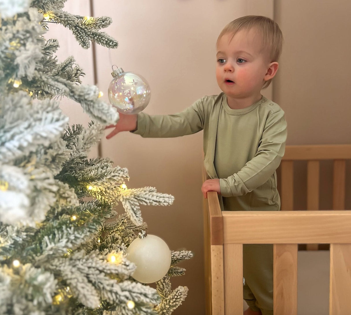 Toddler Pajama Set - Sage - HoneyBug 