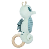 Teal Seahorse Teething Rattle - HoneyBug 