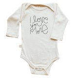 I Love You More - Long Sleeve Organic Baby Bodysuit