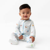 Trucks Zippered Footie - HoneyBug 