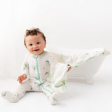 Turtle Zippered Footie - HoneyBug 