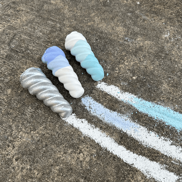 Ombre Narwhal Horns | Handmade Sidewalk Chalk | Set of 3 by TWEE - HoneyBug 
