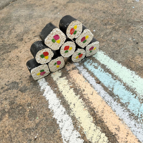 Sushi Maki Roll  | Handmade Sidewalk Chalk by TWEE - HoneyBug 
