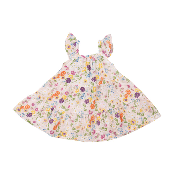 Twirly Sundress & Diaper Cover - Cheery Mix Floral - HoneyBug 