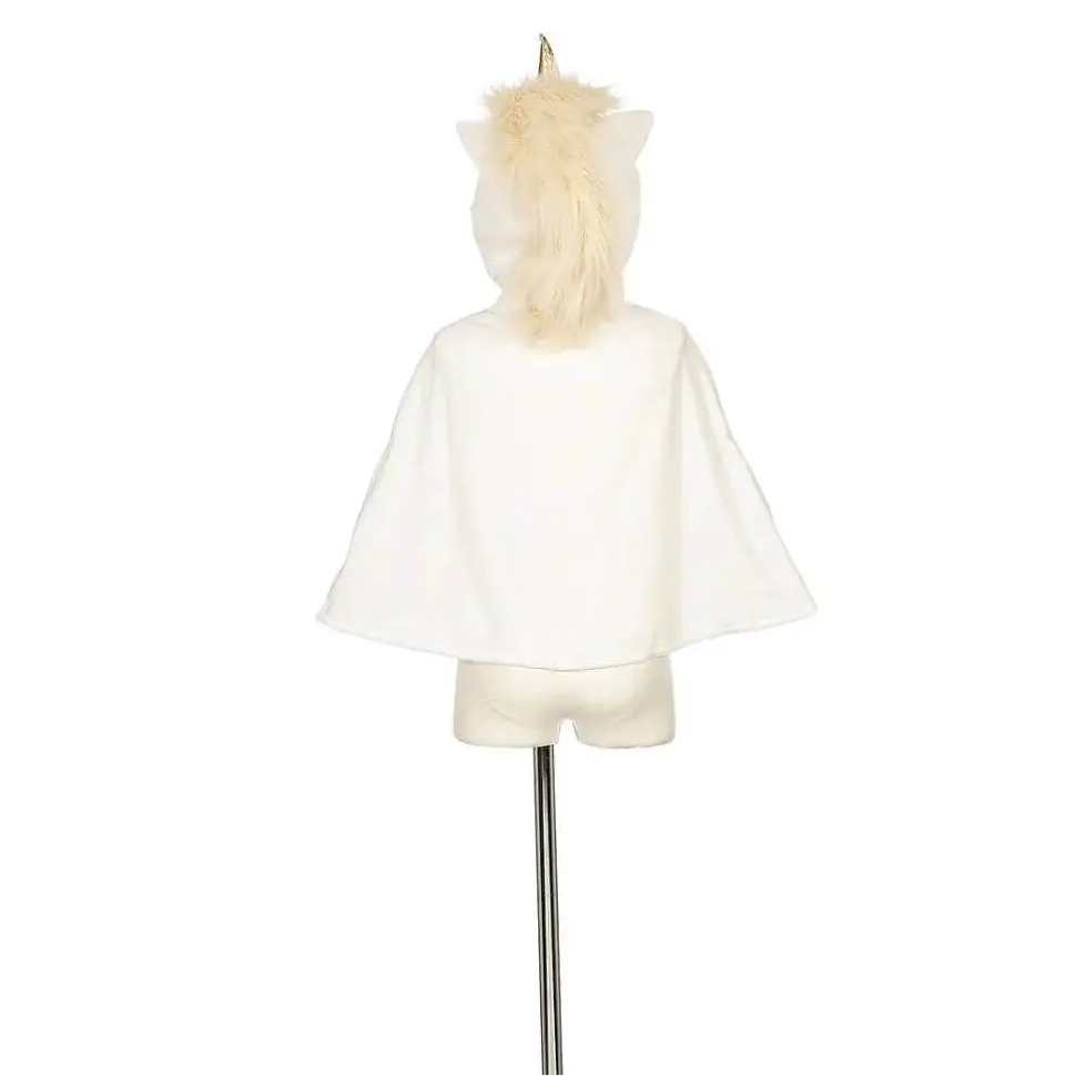 Unicorn Costume Cape for Kids (off white) - Carnival & Festive Use