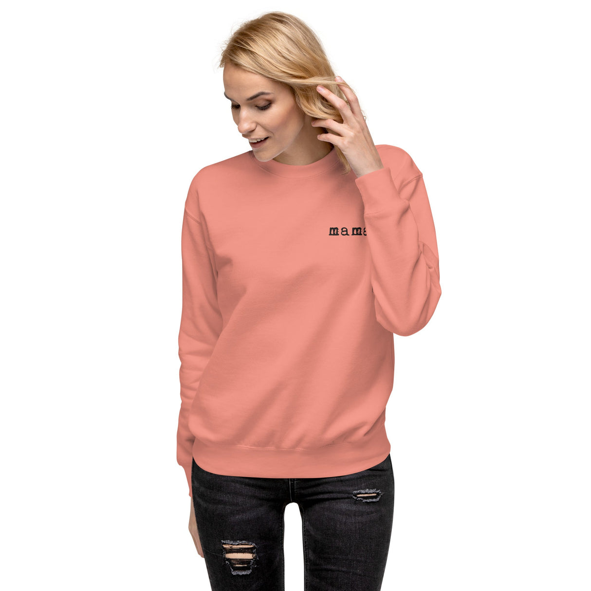Mama. Embroidered |  Premium Adult Sweatshirt - HoneyBug 