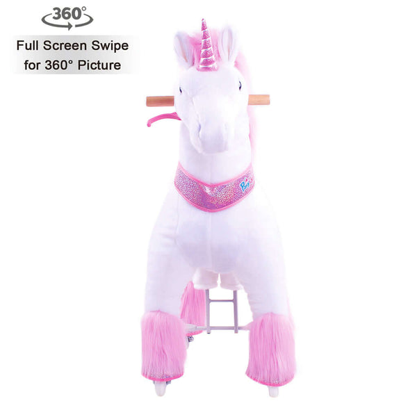 Model U Ride-On Unicorn Age 3-5 Pink - HoneyBug 
