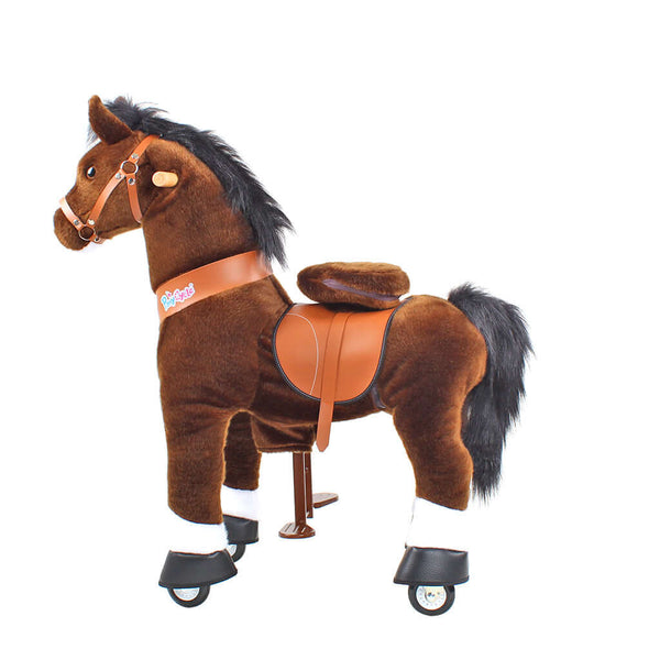 Model U Ride On Horse Toy Age 3-5 Chocolate - HoneyBug 