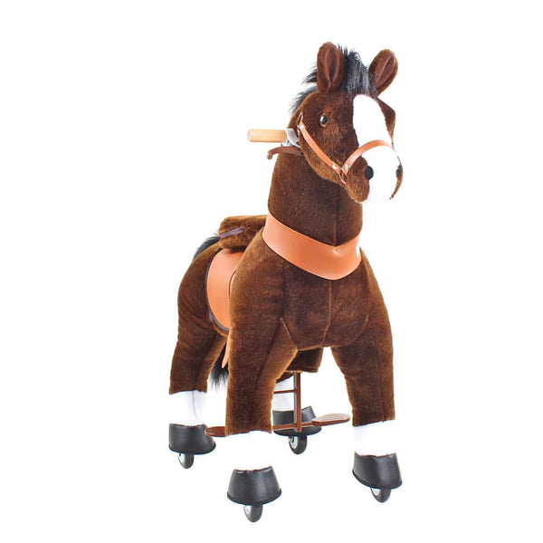 Model U Ride On Horse Toy Age 3-5 Chocolate - HoneyBug 