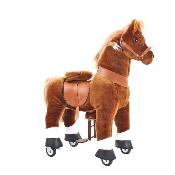Model U Ride-On Pony Age 3-5 Brown - HoneyBug 