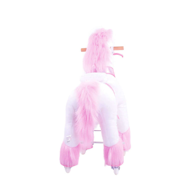 Model U Ride-On Plush Unicorn Age 4-8 Pink - HoneyBug 