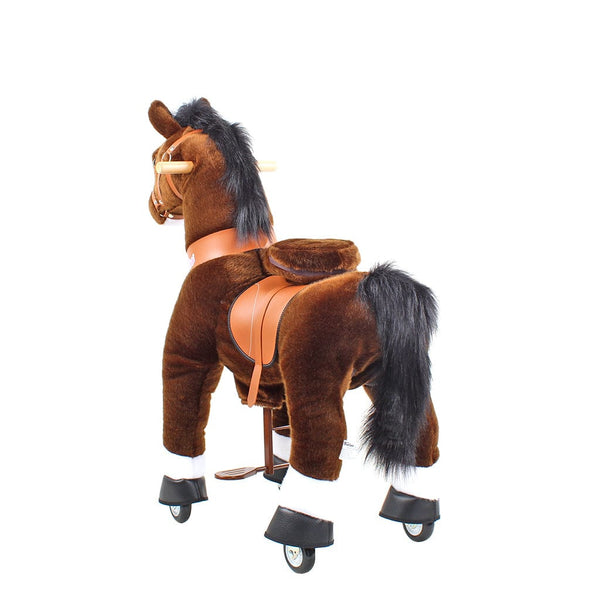 Model U Riding Horse Toy Age 4-8 Chocolate - HoneyBug 