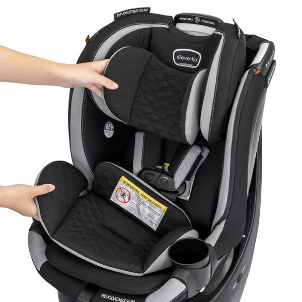 Revolve360 Slim 2-in-1 Rotational Car Seat with Quick Clean Cover - HoneyBug 