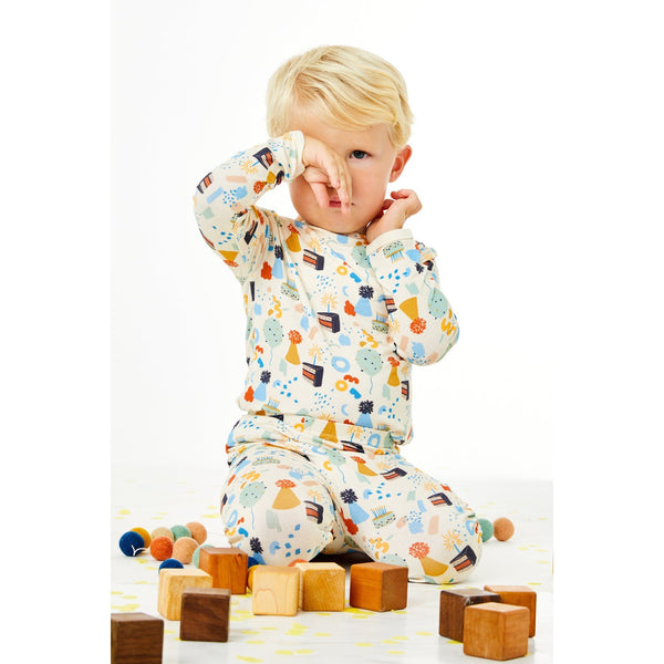 Long Sleeve Pajama Set - Birthday - HoneyBug 
