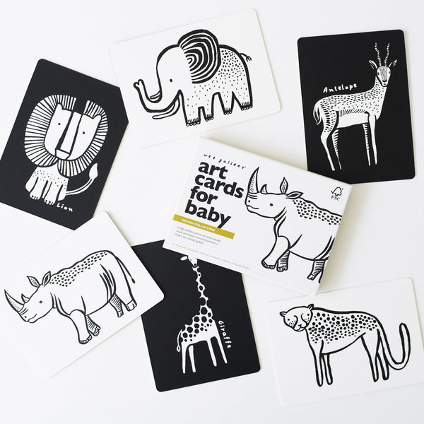 Art Cards for Baby - Safari Collection - HoneyBug 