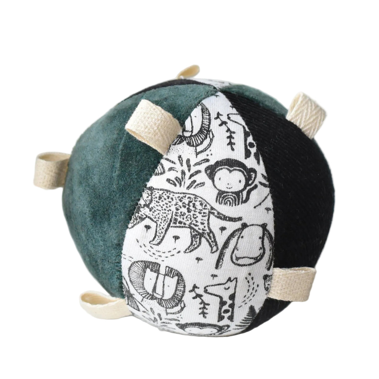 Taggy Ball with Rattle - Wild