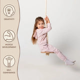 Wooden Rope Swing for Kids - HoneyBug 