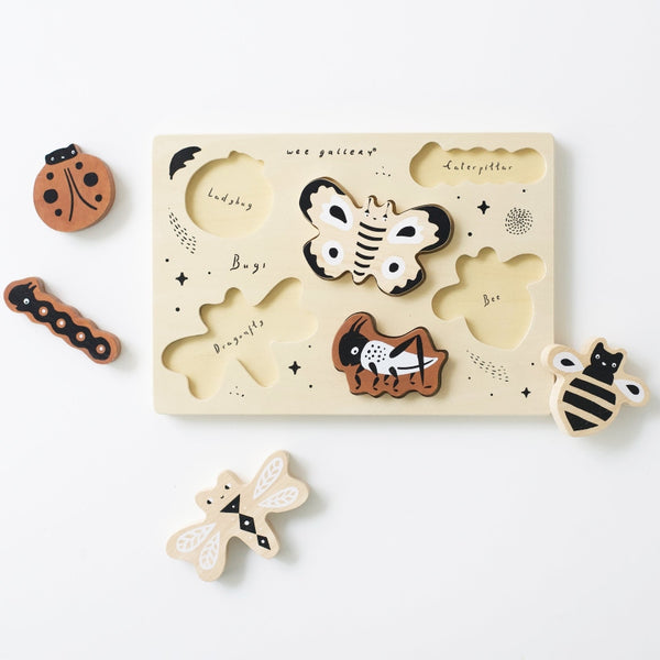 Wooden Tray Puzzle - Bugs - HoneyBug 