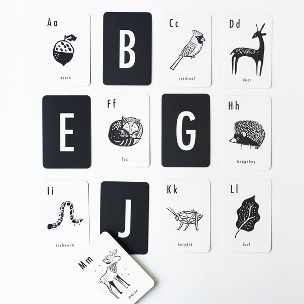 Woodland Alphabet Cards - HoneyBug 