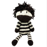 Wool Knit Buddy  | Zachary the Zebra - HoneyBug 