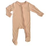 Zippered Footie - Apricot - HoneyBug 