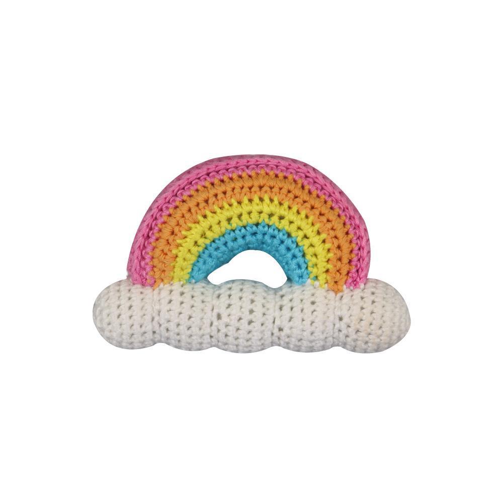 Rainbow Hand-Crochet Rattle - HoneyBug 