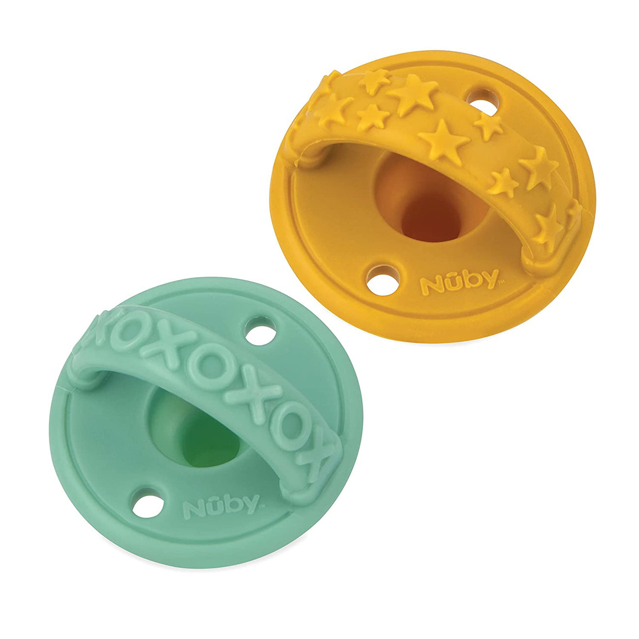 Sili Soother Pacifier - Green & Yellow - HoneyBug 