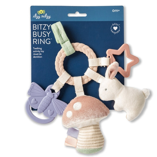 Bitzy Busy Ring Teething Activity Toy - Bunny - HoneyBug 
