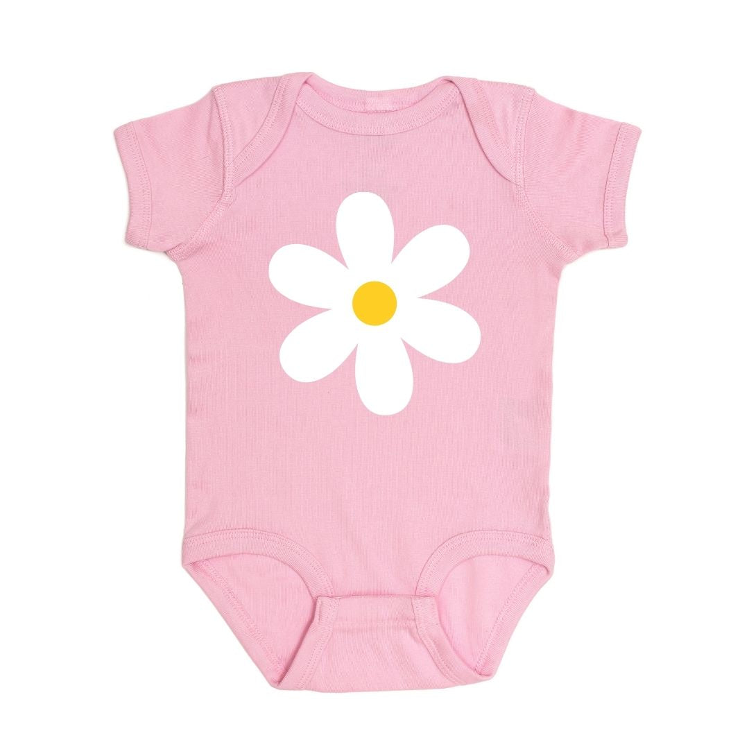 Daisy Short Sleeve Baby Bodysuit - HoneyBug 
