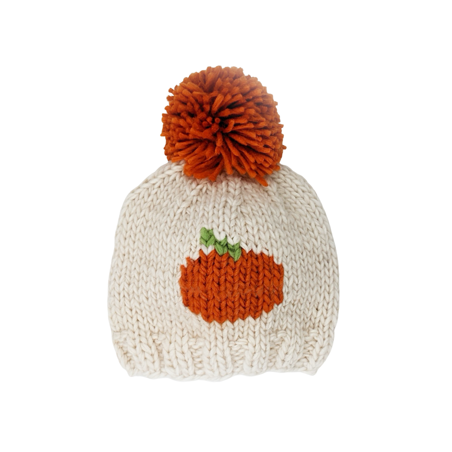 Pumpkin Knit Beanie Hat - HoneyBug 