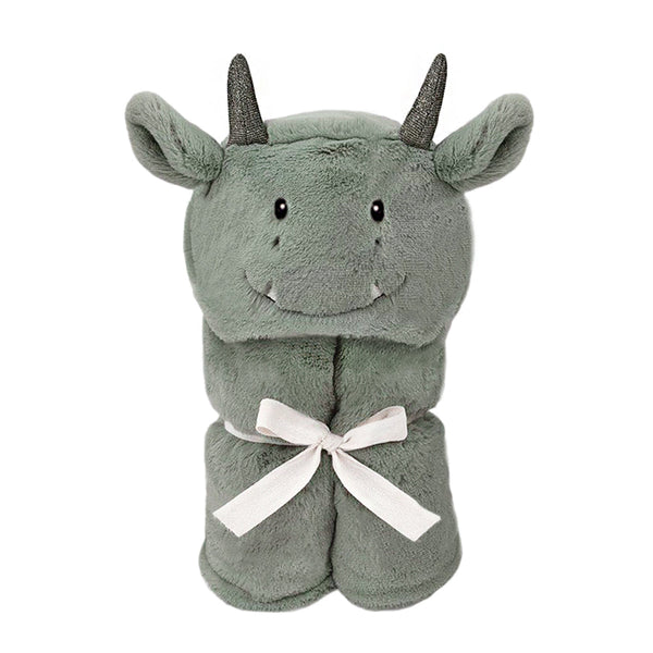 'Dax' Dragon Plush Hooded Blanket - HoneyBug 