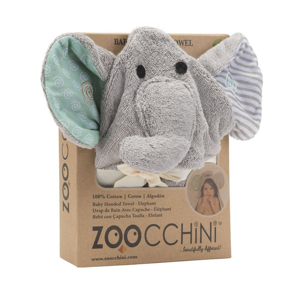 Baby Hooded Bath Towel - Elephant - HoneyBug 