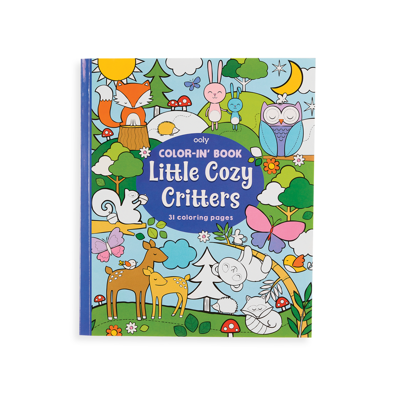Color-in' Book: Little Cozy Critters - HoneyBug 