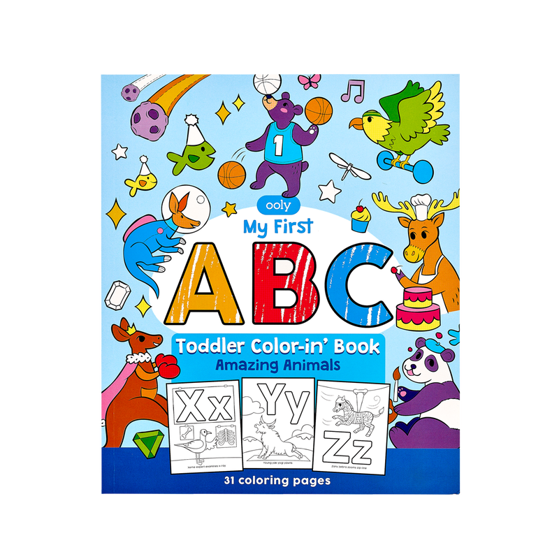 Color-in' Book: ABC Amazing Animals - HoneyBug 
