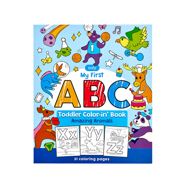 Color-in' Book: ABC Amazing Animals - HoneyBug 