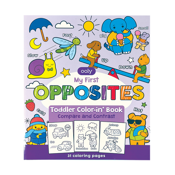 Color-in' Book: My First Opposites - HoneyBug 