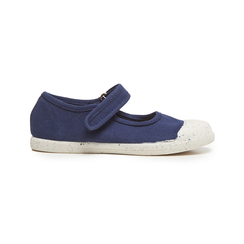 ECO-friendly Canvas Mary Jane Sneakers in Navy by childrenchic - HoneyBug 