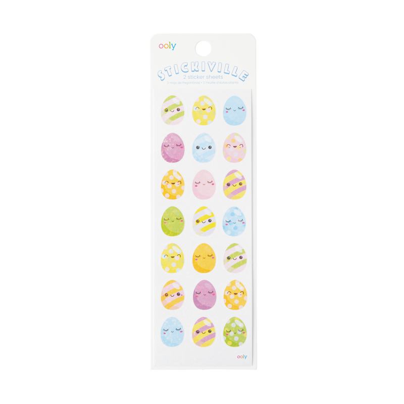 Stickiville Stickers: Easter Eggs (2 sheets) - HoneyBug 