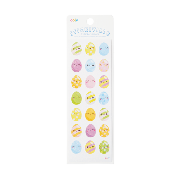 Stickiville Stickers: Easter Eggs (2 sheets) - HoneyBug 