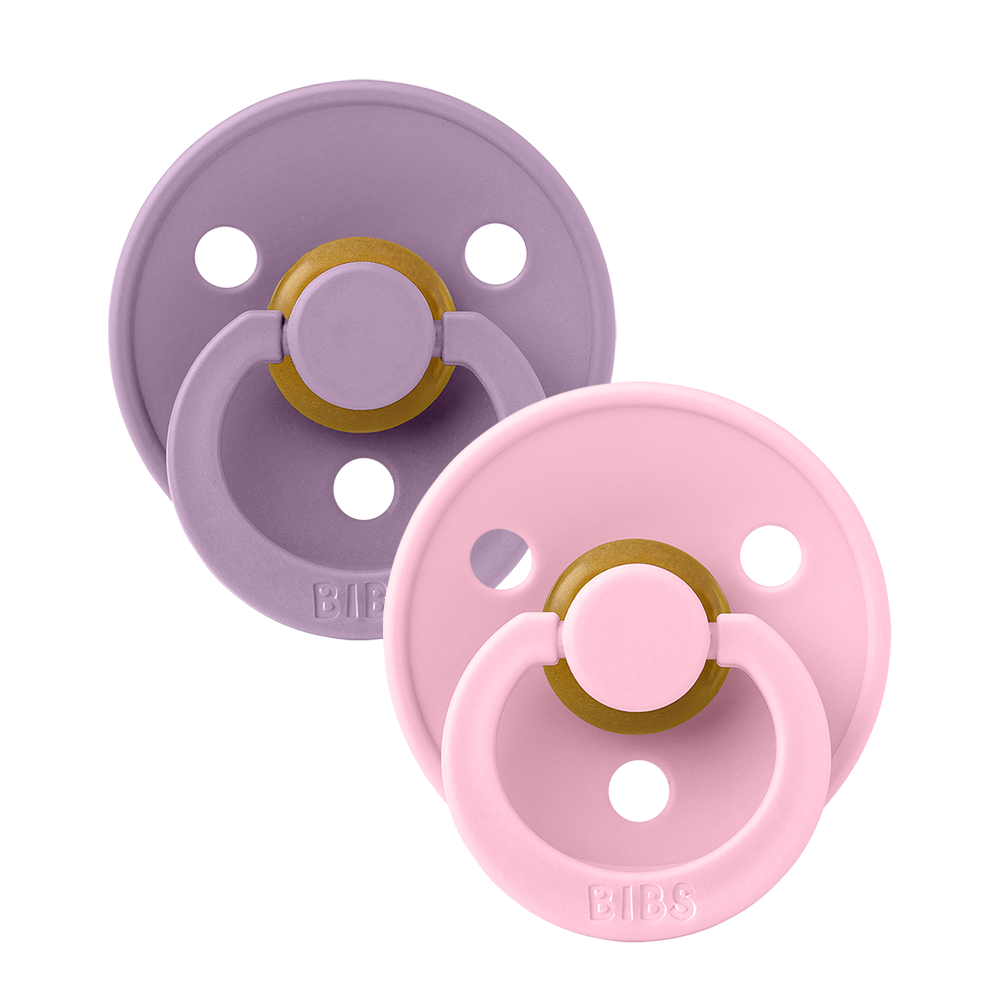 BIBS Colour 2 PACK - Lavender/Baby Pink - HoneyBug 