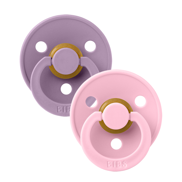 BIBS Colour 2 PACK - Lavender/Baby Pink - HoneyBug 