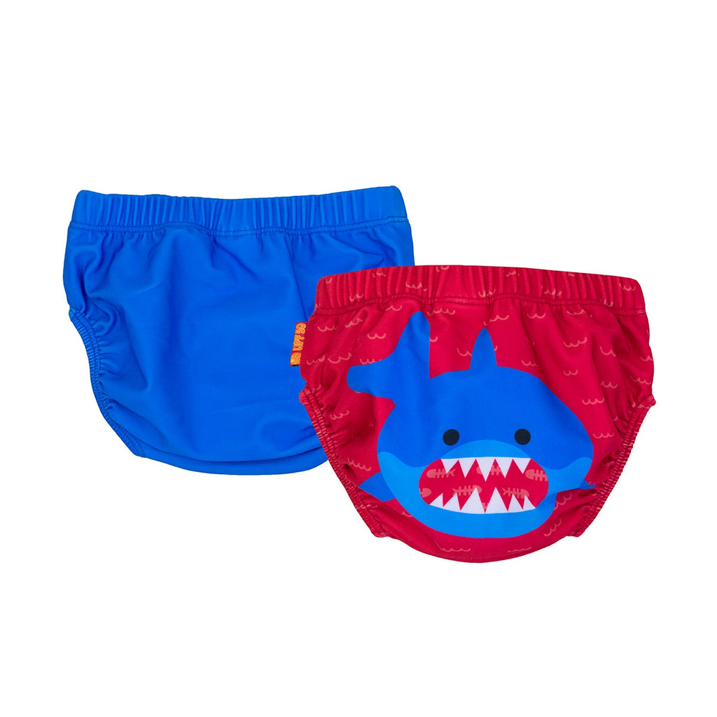 Baby & Toddler Knit Swim Diaper 2pc Set - Sherman the Shark - HoneyBug 