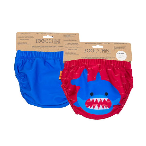 Baby & Toddler Knit Swim Diaper 2pc Set - Sherman the Shark - HoneyBug 