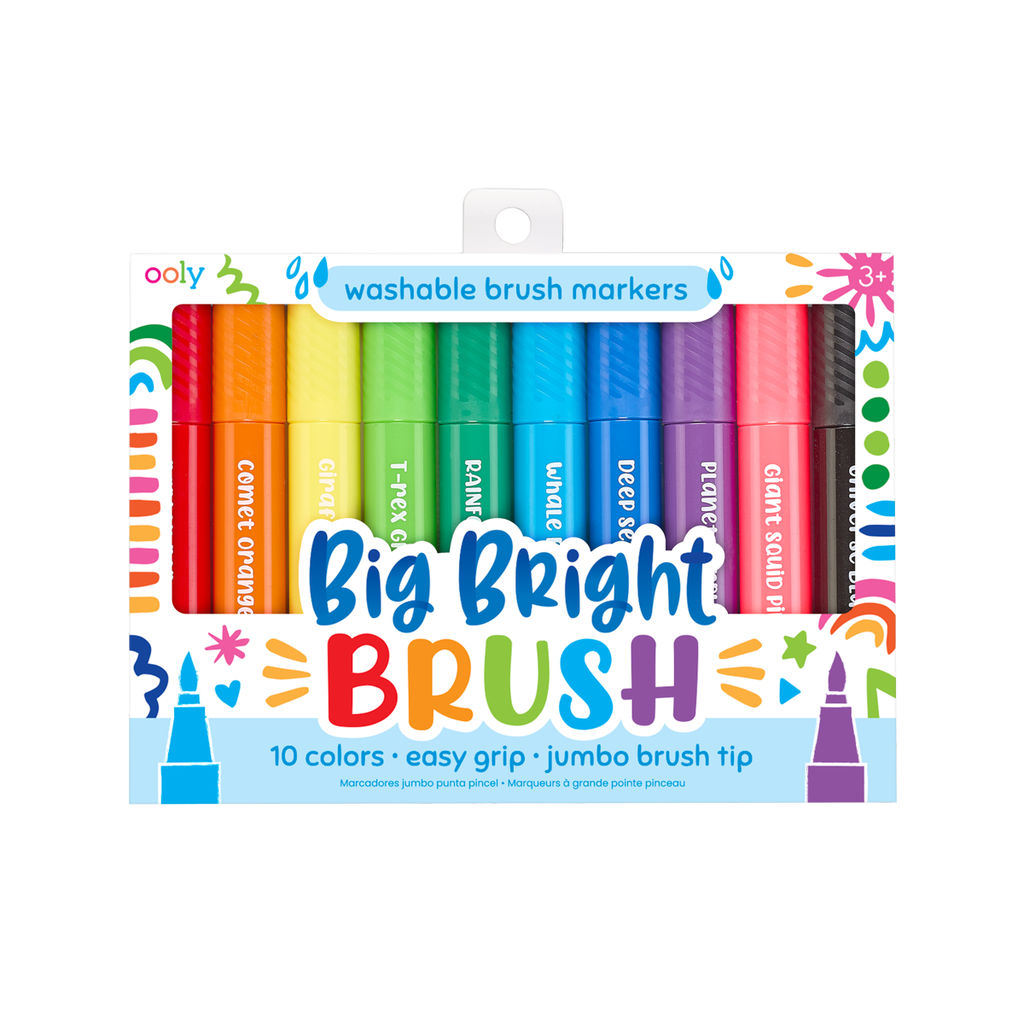 Big Bright Brush Markers by OOLY - HoneyBug 