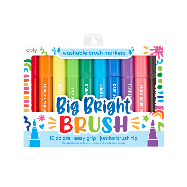 Big Bright Brush Markers by OOLY - HoneyBug 