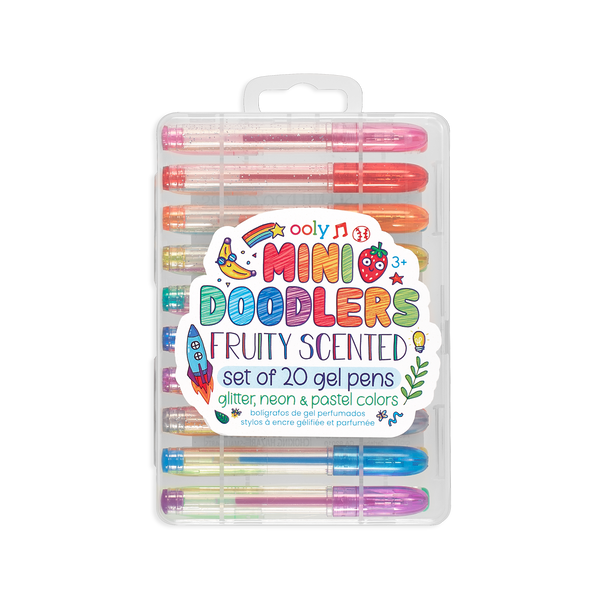 Mini Doodlers Scented Gel Pens - Set of 20 by OOLY - HoneyBug 