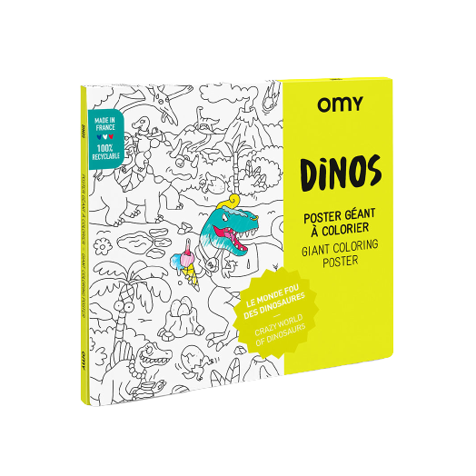 Dinos Coloring Poster - HoneyBug 